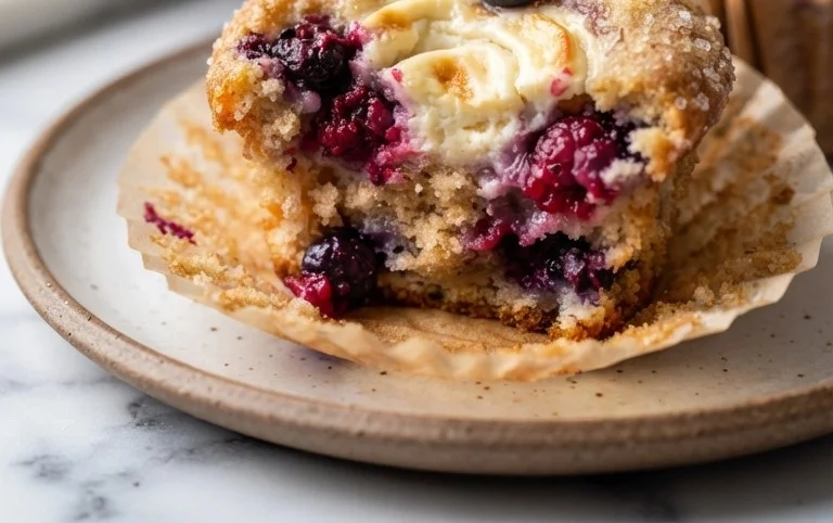 Berry Cream Cheese Muffins