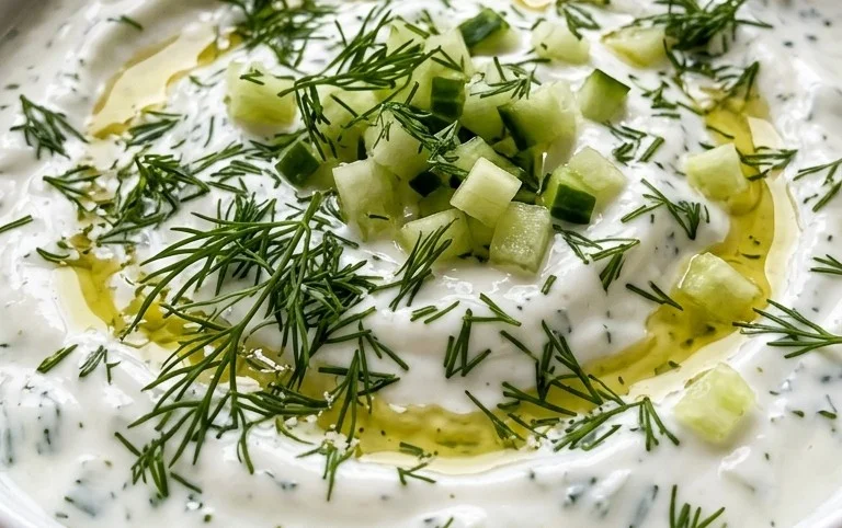 Cucumber Dip with Sour Cream and Dill