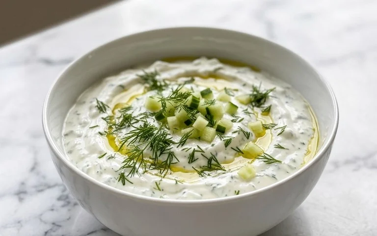 Cucumber Dip with Sour Cream and Dill