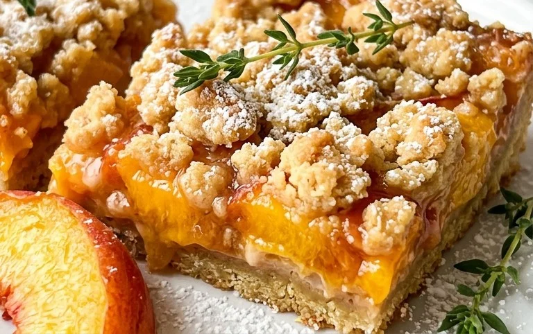 Fresh Peach Crum extractb Bars