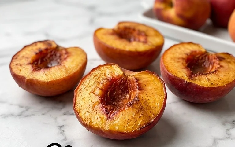Cinnamon Sugar Baked Peaches