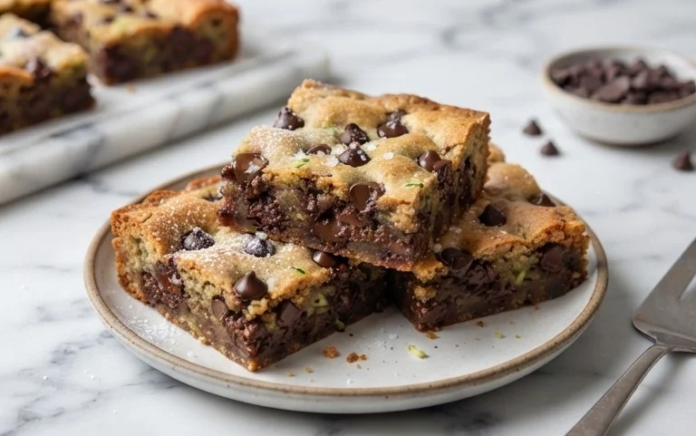 Chocolate Chip Zucchini Cookie Bars