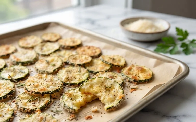 Crispy Baked Zucchini Chips