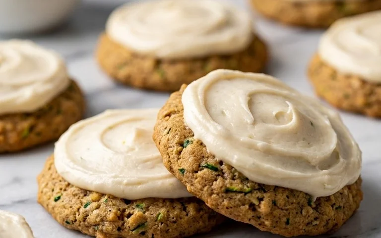 Zucchini Cookies with Cream Cheese Frosting