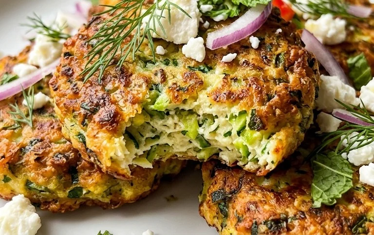 Kolokithokeftedes (Greek Zucchini Fritters)