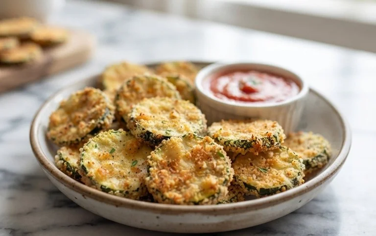 Crispy Baked Zucchini Chips
