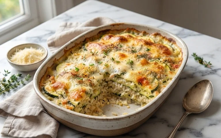 Julia Child's Zucchini and Rice Gratin (Tian de Courgettes au Riz)