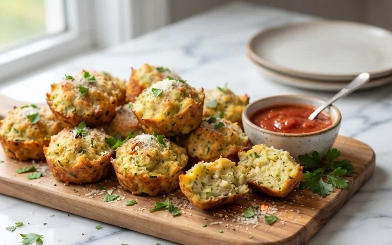 Zucchini Garlic Bites