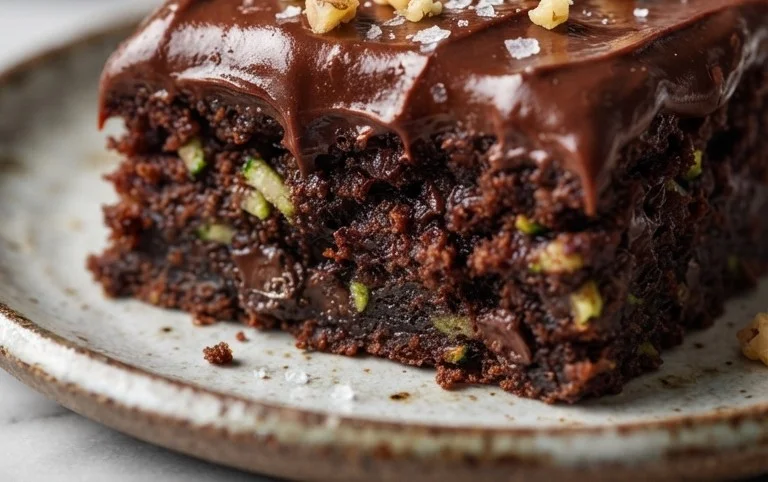 Zucchini Brownies with 1 minute Frosting!