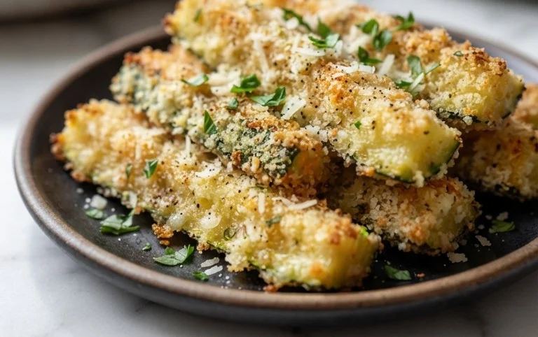 Parmesan Crusted Zucchini Sticks