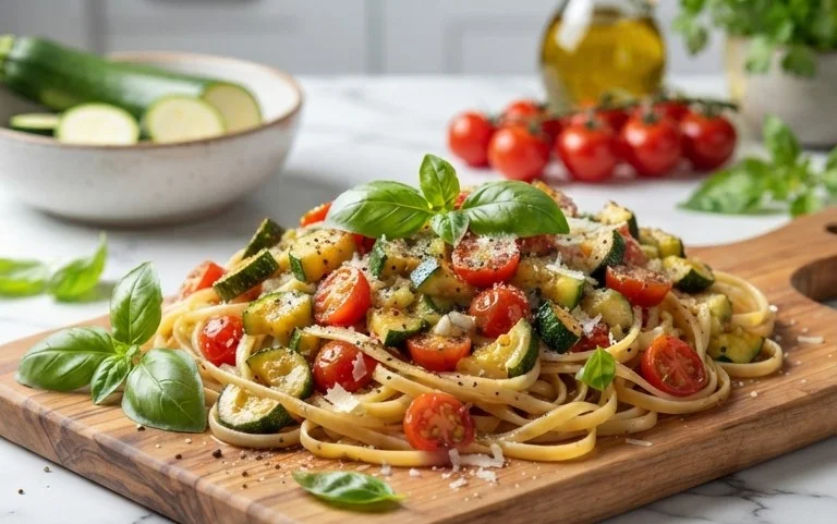 Simple Fresh Zucchini Pasta Sauce