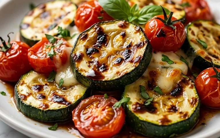 Balsamic Zucchini Tomato Bake